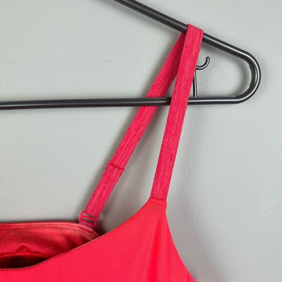 Under Armour Essential Banded Tank Top Open Back Coral Pink Active Wear Shirt XS - Picture 7 of 12